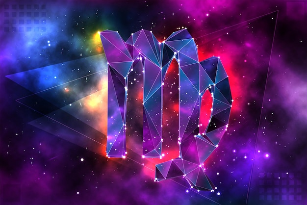 vector 3d object on space background