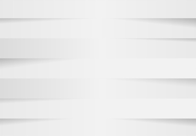 Vector 3d rendering of abstract horizontal background in white color