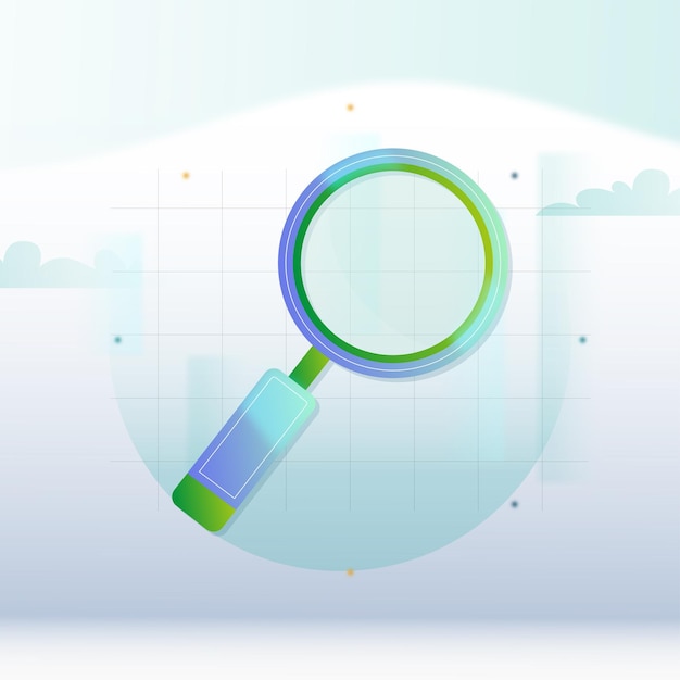 vector a magnifying glass search concept 