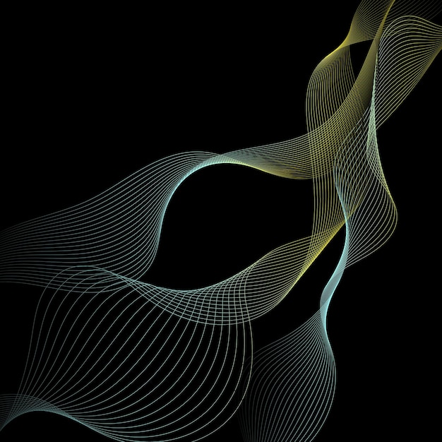 vector, abstract black background, with thin lines