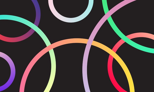 Vector Abstract Circles Gradient Background