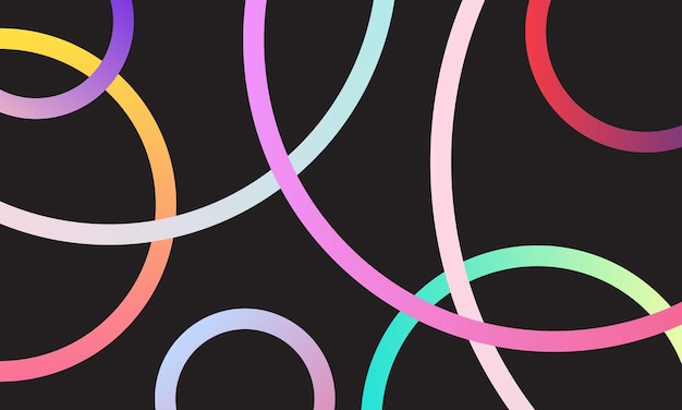 Vector Abstract Circles Gradient Background