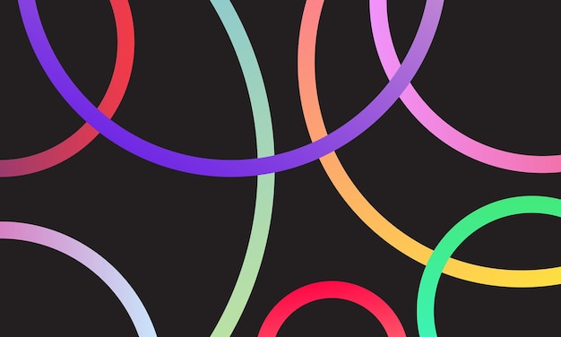 Vector Abstract Circles Gradient Background