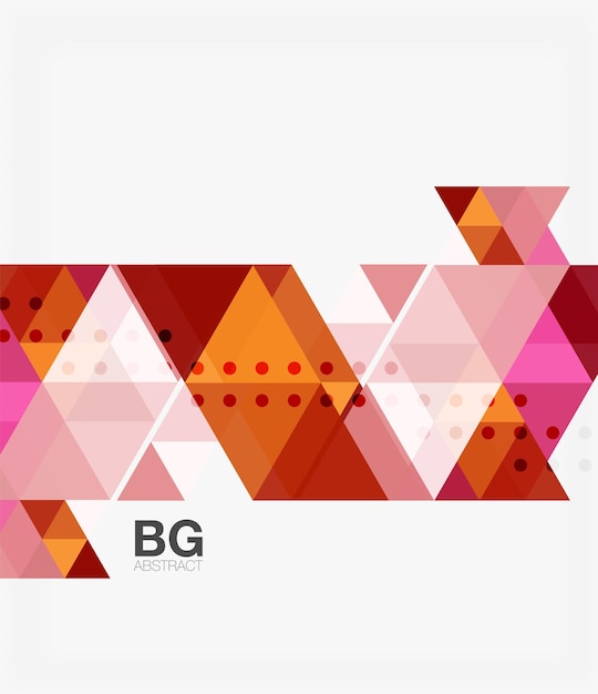 Vector abstract colorful triangle repetition Vector template background for workflow layout diagram number options or web design