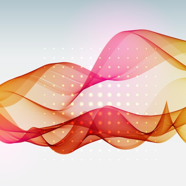 Vector abstract colorful waves background