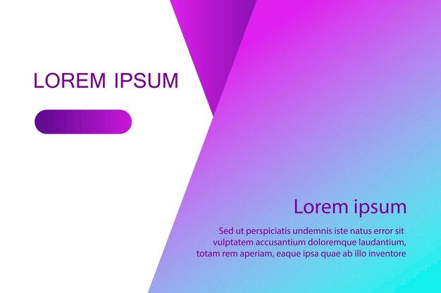 Vector abstract design banner web template