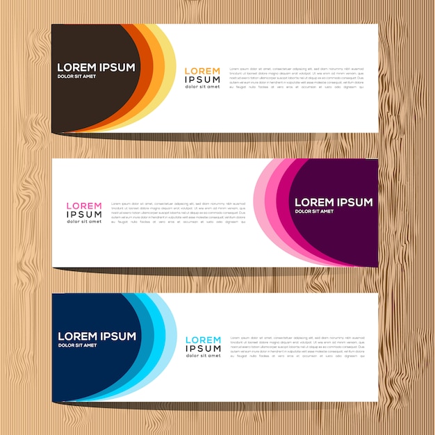 Vector abstract design for banner web