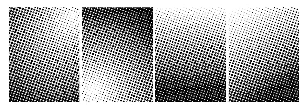 vector abstract grunge halftone distorted shapes background