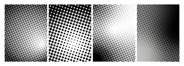 vector abstract grunge halftone distorted shapes background