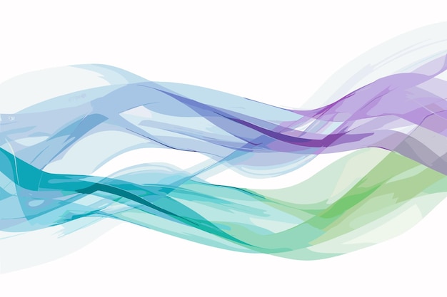 Vector Abstract shiny color wave design element on white background Science or technology design