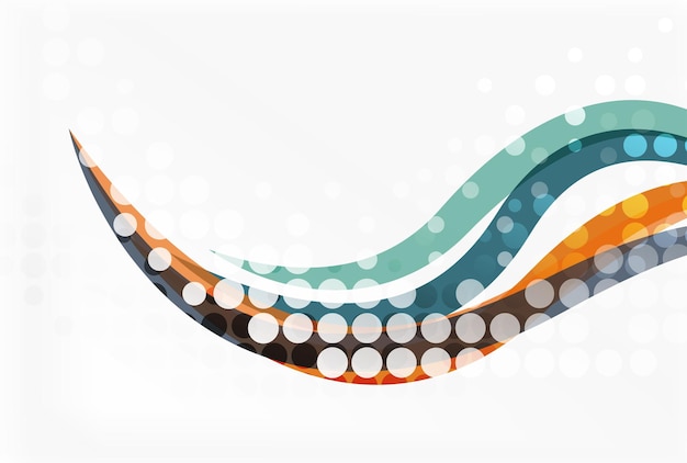 Vector abstract wave lines background Template background for workflow layout diagram number options or web design