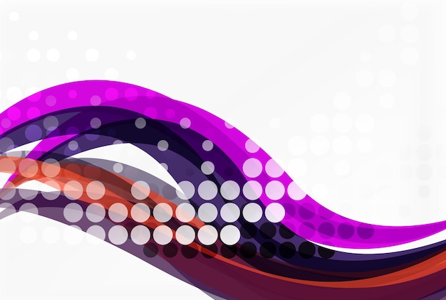 Vector abstract wave lines background Template background for workflow layout diagram number options or web design