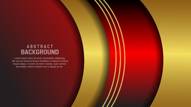 Vector background with overlapping layers of paper circles and curves elements for design