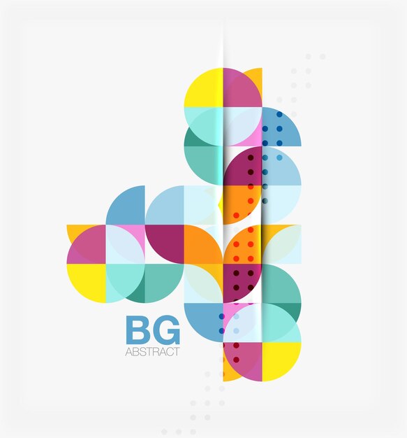Vector banner vòng tròn thanh lịch hiện đại Vector nền mẫu cho sơ đồ bố cục quy trình làm việc các tùy chọn số hoặc thiết kế web