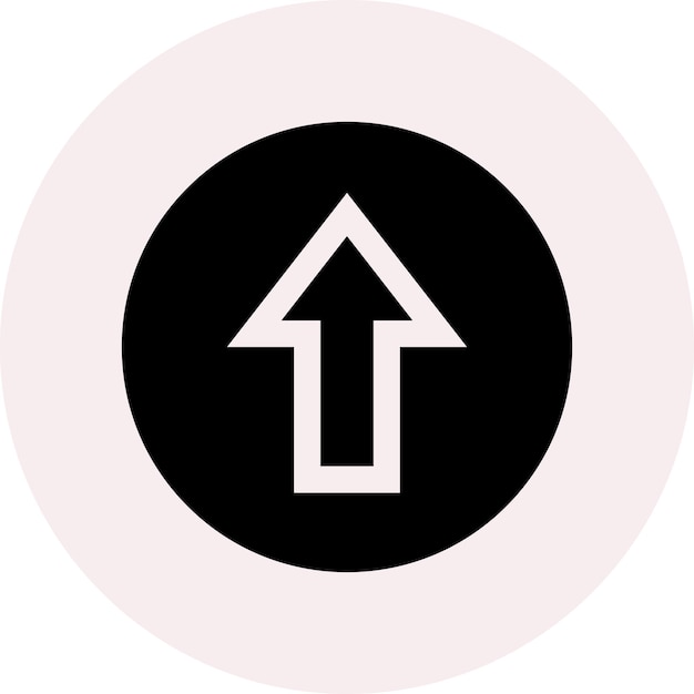 vector black way icon illustration used for traffic sign