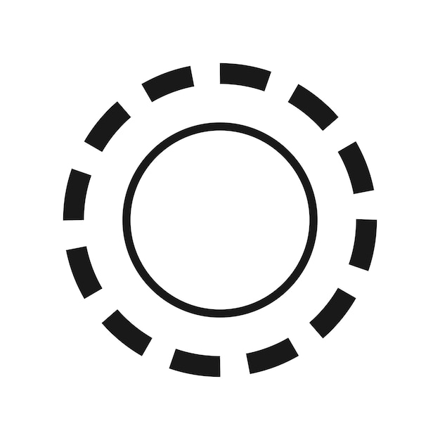 vector buffering icon on white background