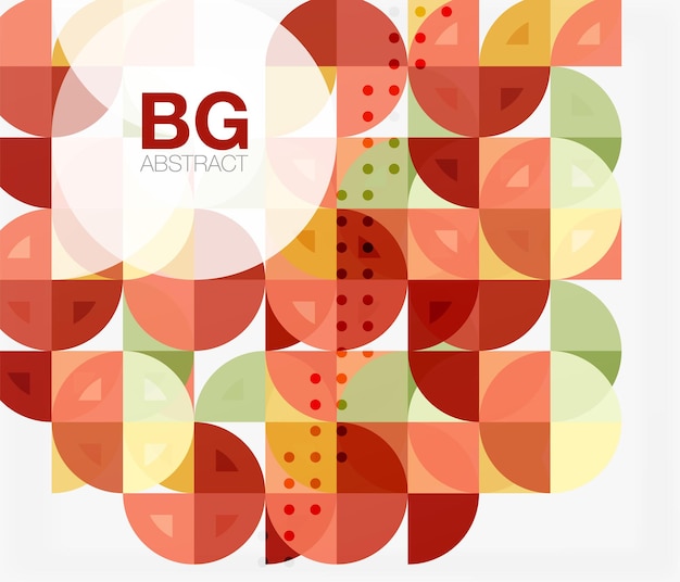 Vector circle abstract background Vector template background for workflow layout diagram number options or web design