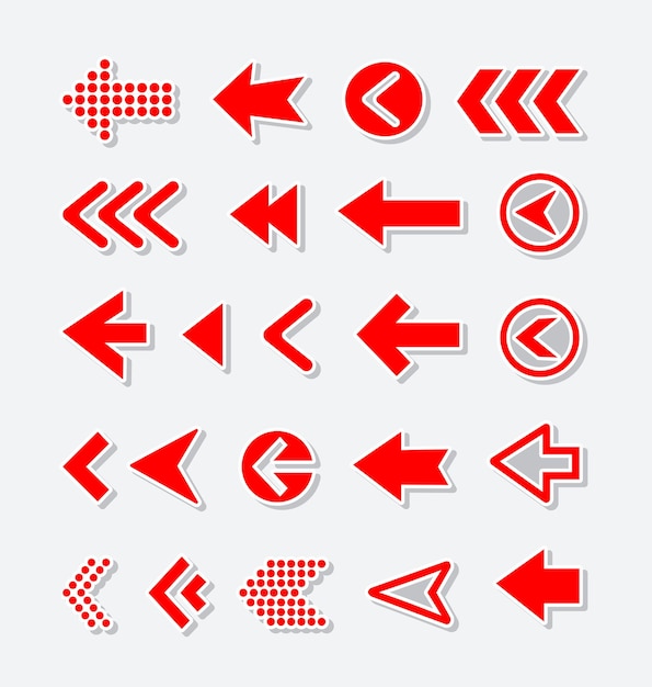 vector collection of arrows and pointers