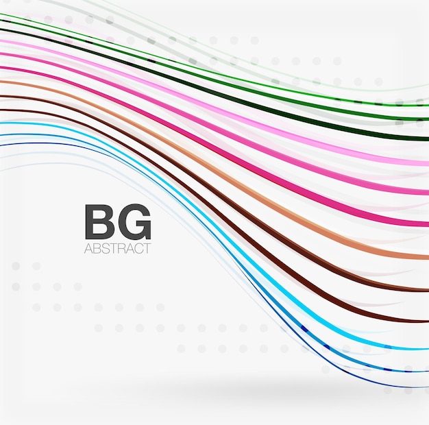vector color stripes wave lines modern geometric background vector template background for workflow layout diagram number options or web design