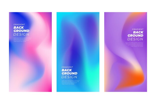 vector colorful abstract fluid geometric gradient background