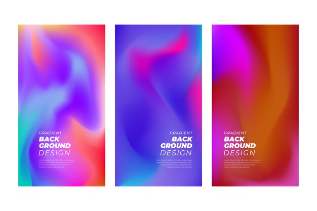 vector colorful abstract fluid geometric gradient background
