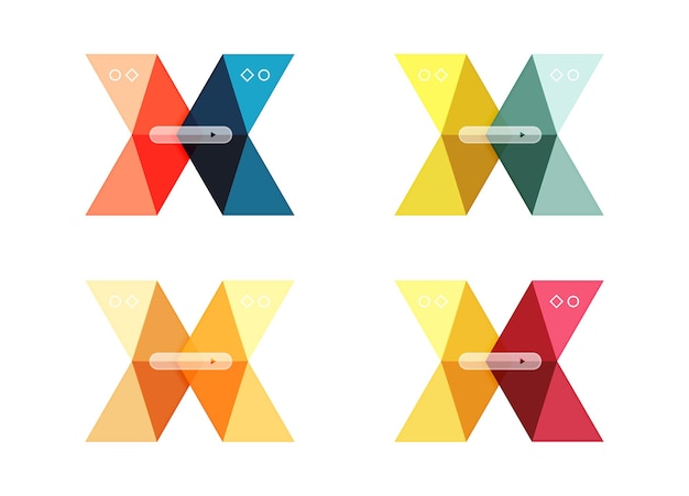vector colorful business infographic template or web banner layout arrow shape
