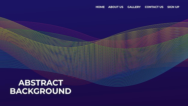Vector Colorful Line Abstract Background