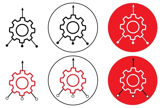 Vector consolidation icon set suitable for website UI designs