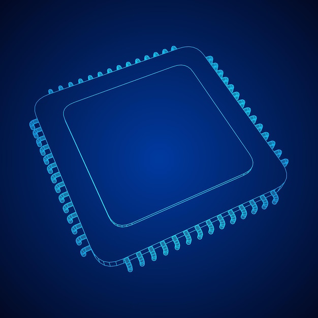 Vector CPU wireframe