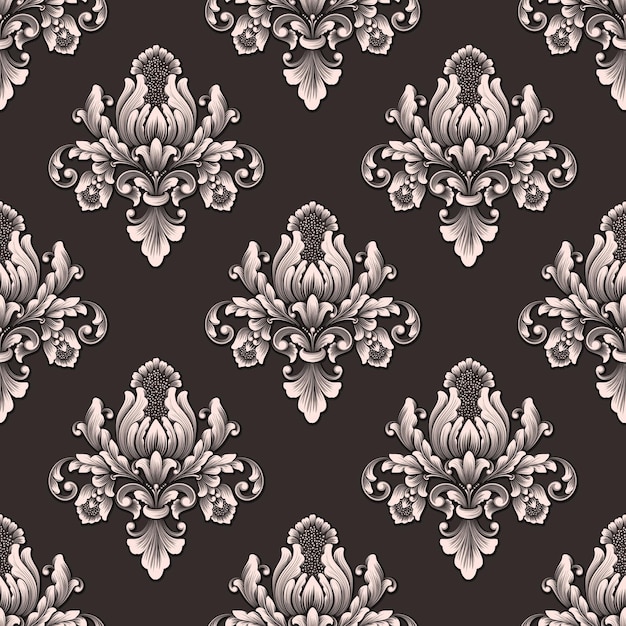 vector damask seamless pattern background classical luxury old fashioned damask ornament royal victorian seamless texture for wallpapers textile wrapping exquisite floral baroque template