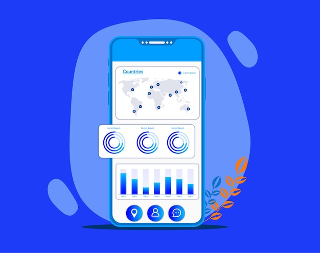 vector dashboard user panel template vactor ui ux elements vactor analytics