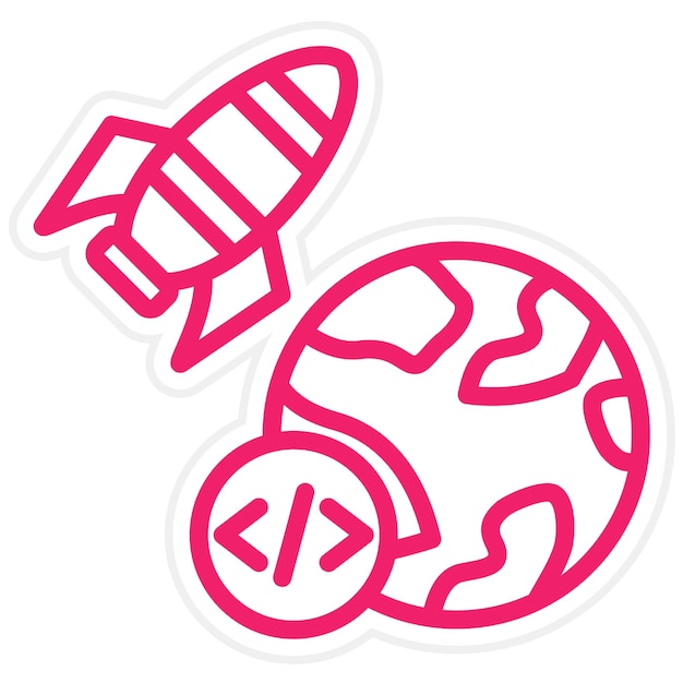Vector Design Accelerator Program Icon Style