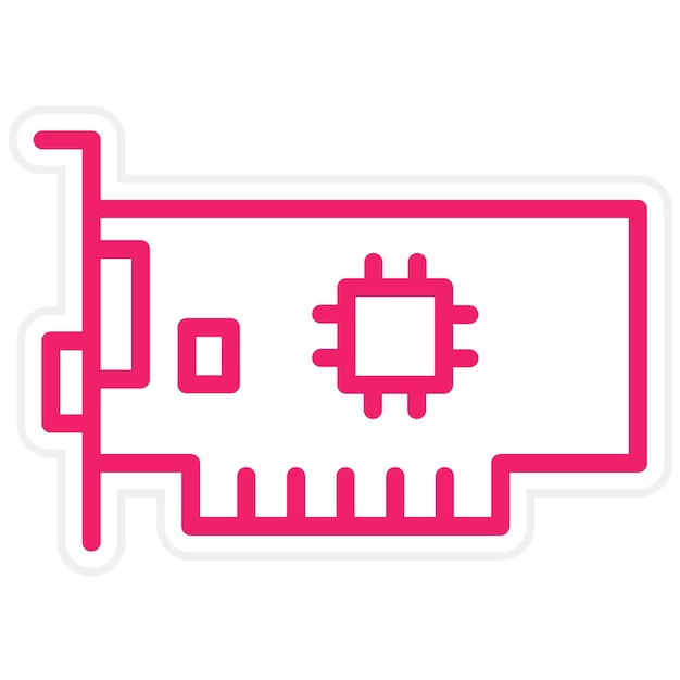 Vector Design AGP Slot Icon Style