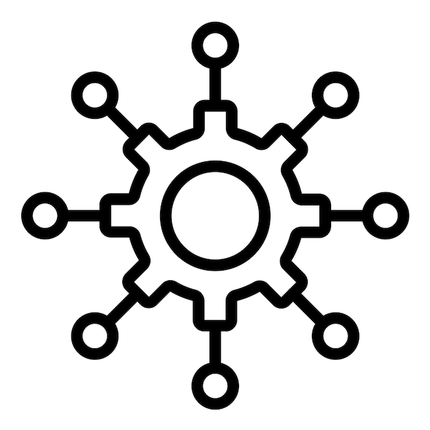 Vector Design AI in Education Icon Style