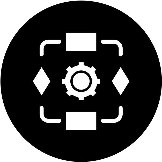 Vector Design Algorithm Icon Style