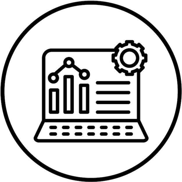 vector design analytics tool icon style