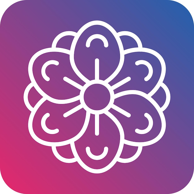 Vector Design Anemone Icon Style