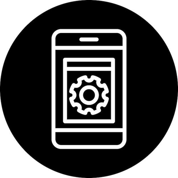Vector Design Application Setting Icon Style
