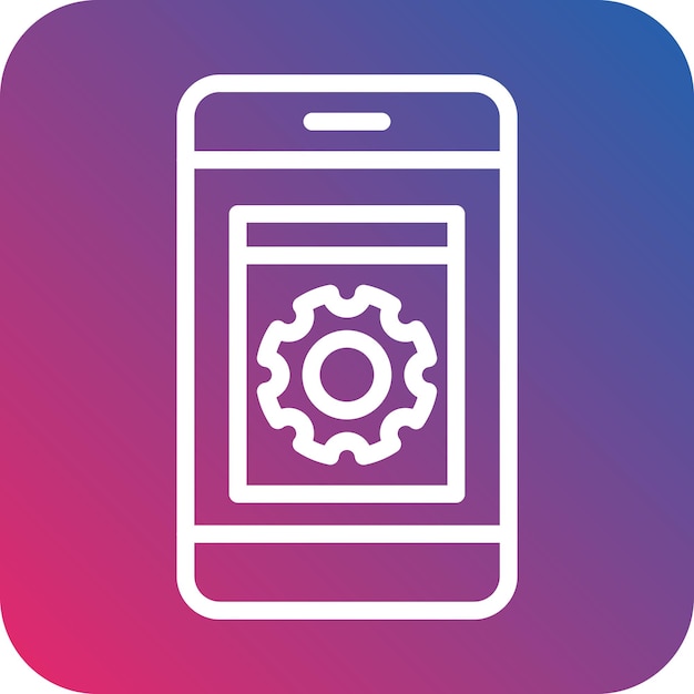 vector design application setting icon style