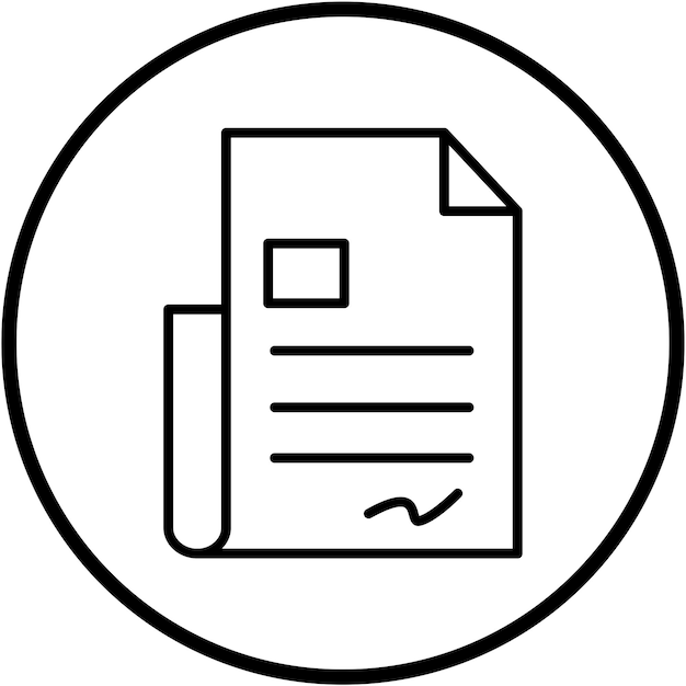 Vector Design Article Icon Style