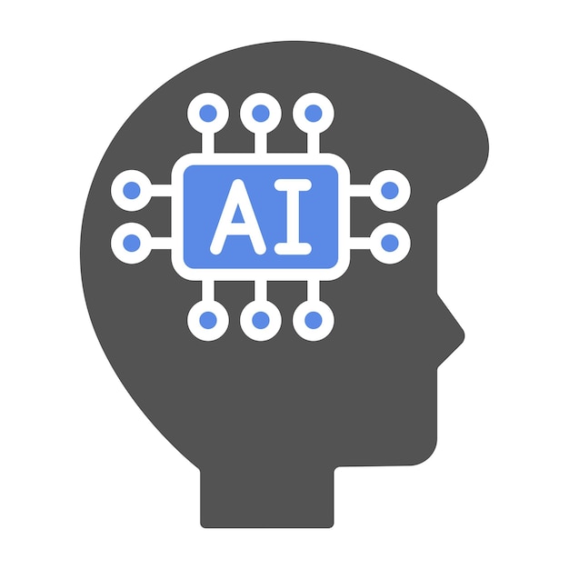vector design artificial intelligence icon style