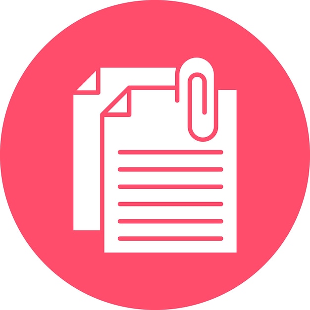 Vector Design Attached File Icon Style