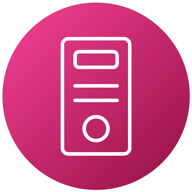 Vector Design ATX Case Icon Style