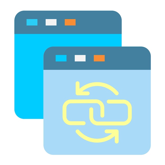 vector design backlink icon style