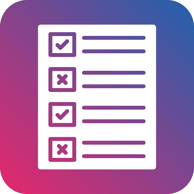 Vector Design Ballot Paper Icon Style