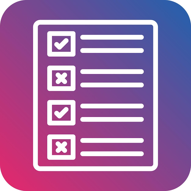 Vector Design Ballot Paper Icon Style