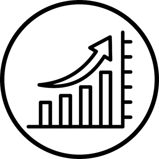 Vector Design Bar Graph Icon Style