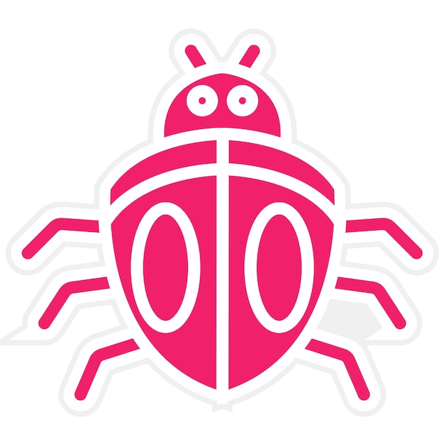 vector design beetle icon style