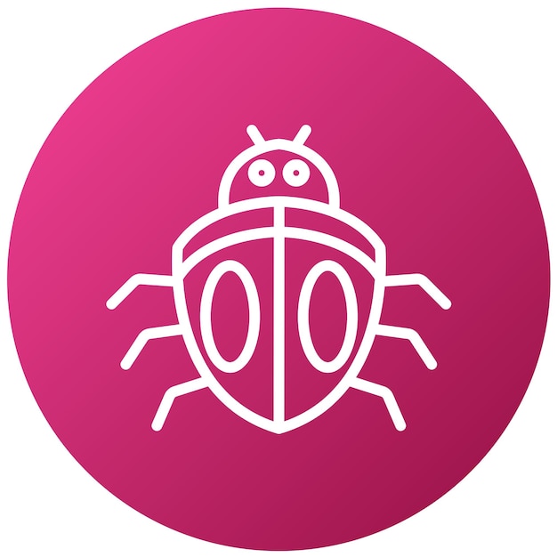 vector design beetle icon style