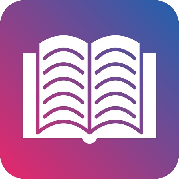 Vector Design Bibliography Icon Style